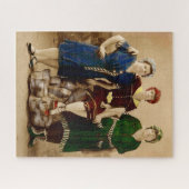 Puzzle vers 1910 Atlantic City beautés de bain RPPC (Horizontal)