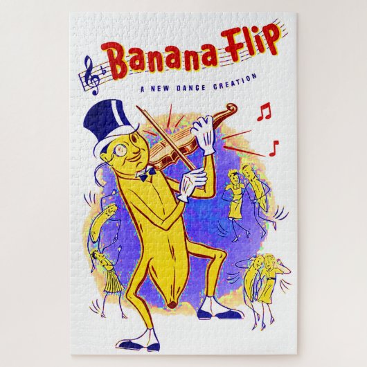 Puzzle vers 1950 Banana Feuille de musique imprimé (Vertical)