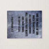 Puzzle Vers de bible de 4:7 de Philippiens (Horizontal)