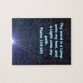 Puzzle Vers de bible du psaume 119 (Horizontal)