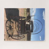 Puzzle Vers L'Ouest, Ho ! Reste d'un vieux wagon couvert. (Horizontal)