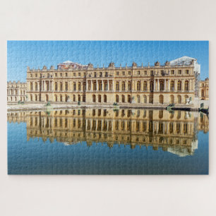 Puzzle Versailles palace and reflection in a pond