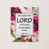 Puzzle verset de la Bible Florale pourpre (Vertical)