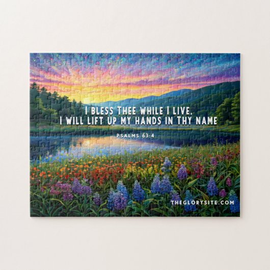 Puzzle Verset de la Bible Psaumes (Horizontal)