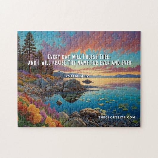 Puzzle Verset de la Bible Psaumes (Horizontal)