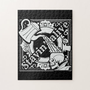 Puzzle Versez le café ! blanc
