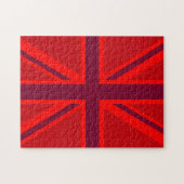 Puzzle Version rouge Décor Union Jack britannique (Horizontal)