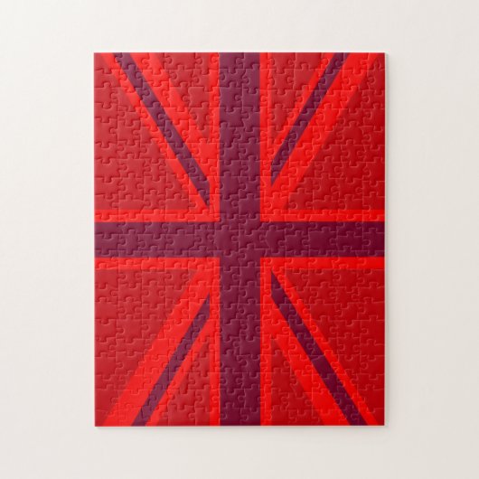 Puzzle Version rouge Décor Union Jack britannique (Vertical)