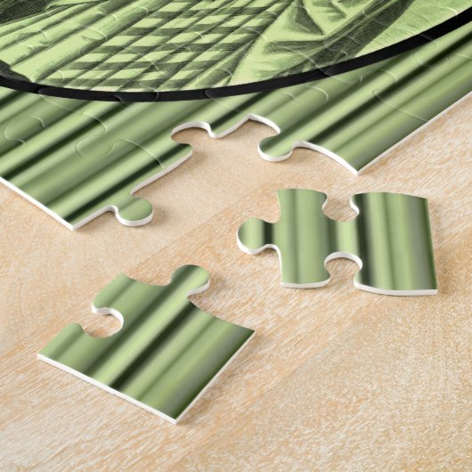 Puzzle vert des femmes vintages (Côté)