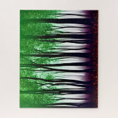 Puzzle Vert doux violet rouge Forêt mystique (Vertical)