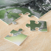 Puzzle vert et argenté (Côté)