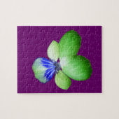 Puzzle vert et bleu Pansy (Horizontal)