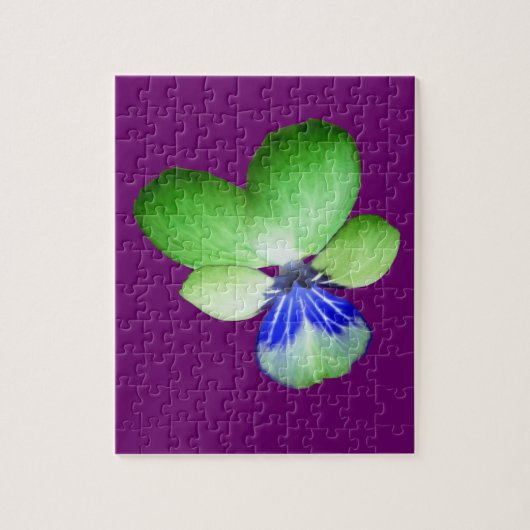 Puzzle vert et bleu Pansy (Vertical)
