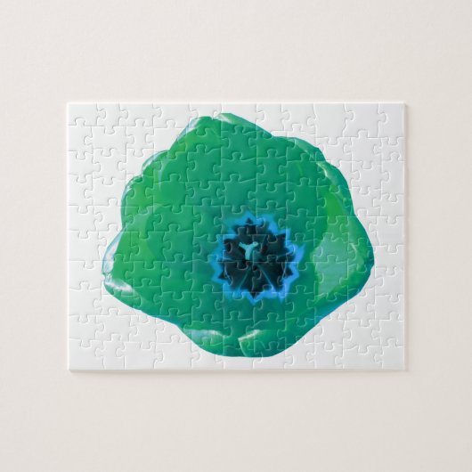 Puzzle vert et bleu Tulip (Horizontal)