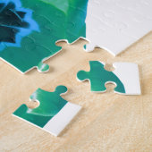 Puzzle vert et bleu Tulip (Côté)