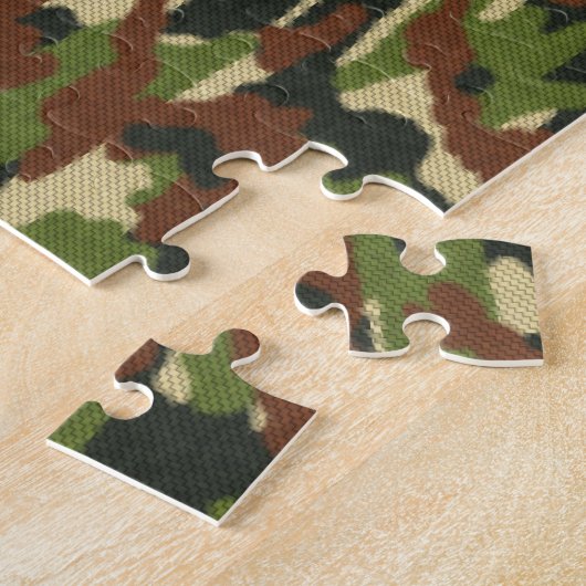 Puzzle Vert et marron camouflage (Côté)