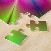 Puzzle vert et rose (Côté)