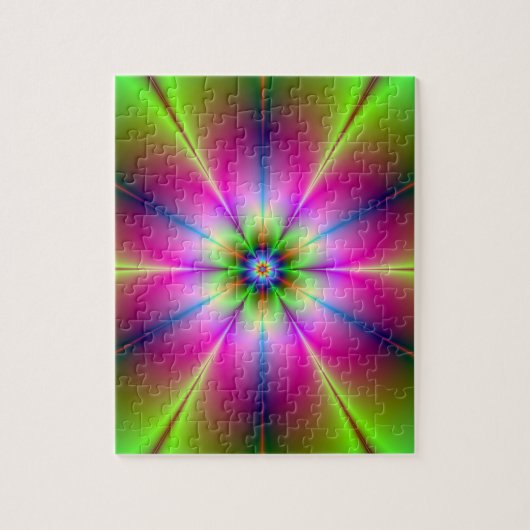 Puzzle vert et rose (Vertical)