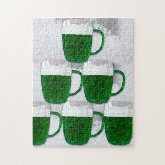 Puzzle vert irlandais de bière (Vertical)