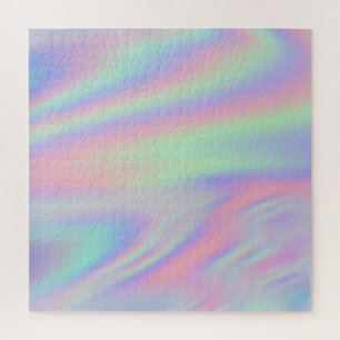 Puzzle Vert Menthe Rose Iridescent Ombre Arc-en-Ciel