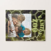 Puzzle Vert olive poster de animal (Horizontal)