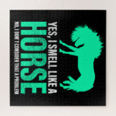 Puzzle Vert Oui Je Sens Comme Un Cheval (Horizontal)