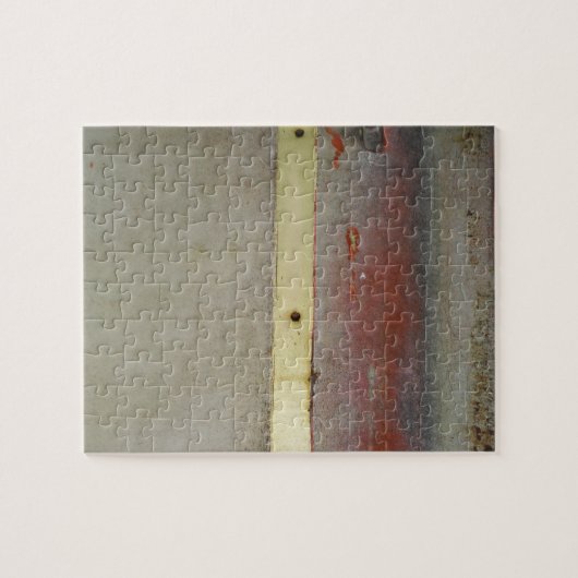 Puzzle Vert, Rouge, Bleu et Jaune rouillé (Horizontal)