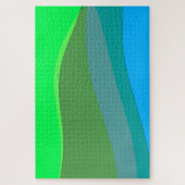 Puzzle Vert super Et Bleu Art Abstrait 305 (Vertical)