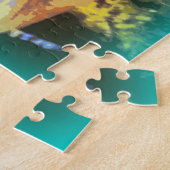 Puzzle vert visage bouddha (Côté)