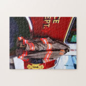 Puzzle Veste de pompier sur camion de pompiers (Horizontal)