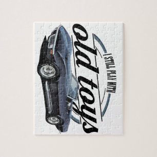 Puzzle vette noir de vieux jouets