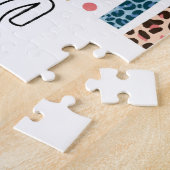 Puzzle Vibes de 5e année seulement Zebra Giraffe Cheetah (Côté)