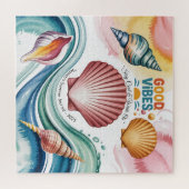 Puzzle Vibes d'été Retro Beach Illustration (Horizontal)