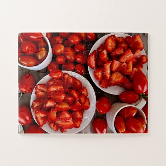 Puzzle Vibes du Marché des Producteurs | Fraises & Tomate (Horizontal)