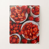 Puzzle Vibes du Marché des Producteurs | Fraises & Tomate (Vertical)