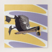 Puzzle Vibes estivales amusantes Oiseau pélican (Horizontal)