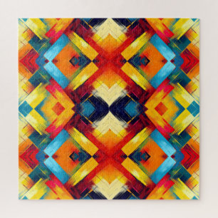 Puzzle Vibes vintages Dans Les Couleurs : Formes Géométri