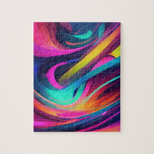 Puzzle vibrant abstrait (Vertical)
