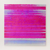 Puzzle Vibrant Abstrait rose et violet rayures Art (Horizontal)