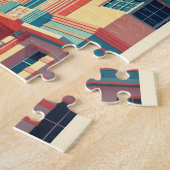 Puzzle Vibrant Miami buildings with palm trees (Côté)