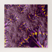Puzzle Vibrant Trippy violet jaune Super Fractal Art (Horizontal)