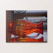 Puzzle Vibrant Vase de verre orange Pitcher photographiqu (Horizontal)