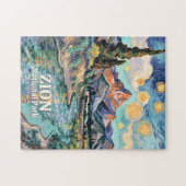 Puzzle Vibrant Zion River Sunset Retro Van Gogh Watchman (Horizontal)