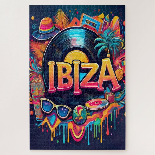 Puzzle Vibrations d'Ibiza – Une célébration audacieuse de (Vertical)