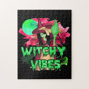 Puzzle Vibrations sorcières d'Halloween
