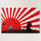 Puzzle Victoire de la bataille d'épée de Samurai (Horizontal)