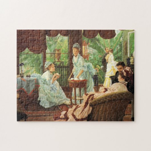 Puzzle victorien de thé de James Tissot (Horizontal)
