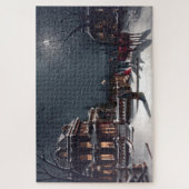 Puzzle Victorienne Noël Soirée d'hiver Carrières d'hiver (Vertical)