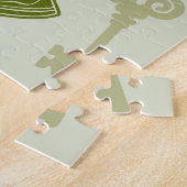 Puzzle Victory Sign Hand Resistance Red Triangle Symbol (Côté)