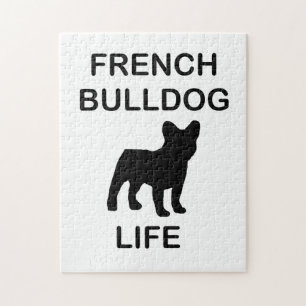 Puzzle vie de bouledogue français
